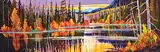 Curtis Golomb, The Light at the End of the Day [Policeman's Creek, Canmore], acrylic on canvas