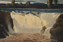 John A. Hammond, Twin Falls, B.C., 1932, oil on paper board