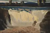 John A. Hammond, Twin Falls, B.C., 1932, oil on paper board