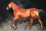 Adeline Halvorson, Gone With the Wind, oil on canvas