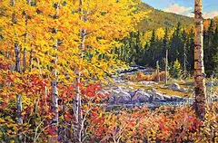Ron Hedrick, Raptures of a Changing Season, oil on canvas
