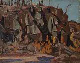 A. Y. Jackson, Lake Superior, 1923, oil on wood panel