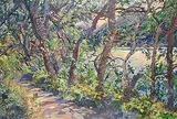 Brent R. Laycock, A Walk in the Park, acrylic on canvas