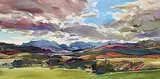 Brent R. Laycock, Summer Sky, 2008, acrylic on wood board