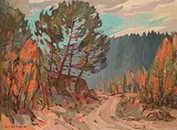 Luke Orton Lindoe, Untitled - Autumn Road