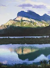 Hubert Nanzer, Mt. Rundle [Near Banff], 2006, oil on canvas