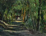 William Lewy Leroy Stevenson, Shady Path, oil on wood board