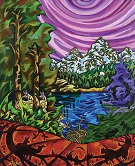 K. Neil Swanson, In the Language of Smoke, Feathers, Water and Trees, oil on canvas