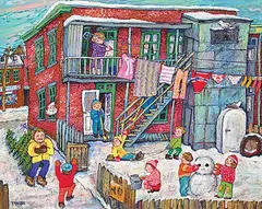 Miyuki Tanobe, Le Sapin de Noel, 1976, mixed media on wood board