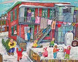 Miyuki Tanobe, Le Sapin de Noel, 1976, mixed media on wood board