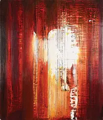 Brent Boechler, Alba, 2000, mixed media on wood board