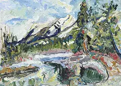 Alan Briks, Spring Thaw [Dead Man's Flats], 2009, acrylic on canvas