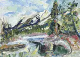 Alan Briks, Spring Thaw [Dead Man's Flats], 2009, acrylic on canvas