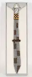 Jeff De Boer, Untitled - Chess Tie, 1991, chainmail and mixed media tie sculpture