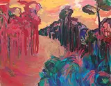 Lesley Anne Finlayson, Red Light, 1989, oil on canvas