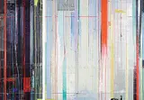 Kevin N. Ghiglione, Symphony [Diptych], 2019, encaustic and mixed media on wood board