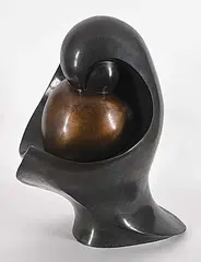 Denis Kleine, Untitled - Mother's Embrace #5/5, 1998, bronze sculpture