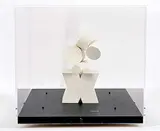 Ron Kostyniuk, Untitled - X and O's, mixed media sculpture in plexiglass box