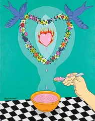 . ManWoman, Loving Spoonful, 1994, acrylic on canvas