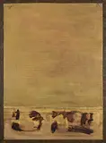 Ronald John Spickett, Untitled - Low Horizon, 1978, mixed media on paper