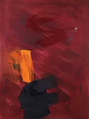 Mary Thomson, Untitled - Abstract Red, 1994, acrylic on canvas