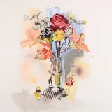 Samantha Walrod, Spring Flowers #1, 2023, mixed media collage on paper