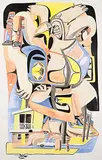 Michael Nicoll Yahgulanaas, Residential, 2011, mixed media on paper