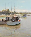 George William Bates, Summer, Steveston, oil on canvas