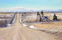 Richard Berg, Untitled - The Road Home, oil on canvas