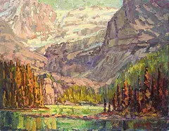 Ken Gillespie, Untitled - Lake O'Hara, oil on canvas