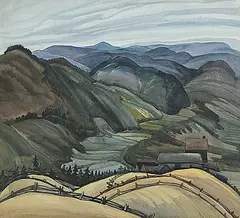 Peter Haworth, Laurentian Hills, watercolour on paper