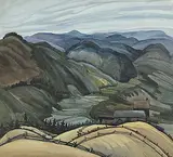 Peter Haworth, Laurentian Hills, watercolour on paper