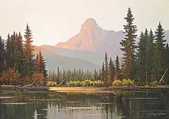 George A. Horvath, Mountain Sunset, 1997, oil on canvas