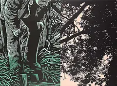 William John Houston Laing, Well #A/P, colour silkscreen on paper