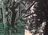 William John Houston Laing, Well #A/P, colour silkscreen on paper