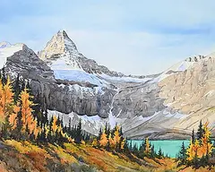 Untitled - Autumn in the Rockies by Donna Jo Massie, 1998, watercolour on paper, sold Apr 2025