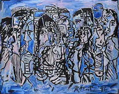 Rick McCarthy, Interiors, 1986, acrylic on canvas