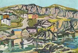 Henri Leopold Masson, Hibbs Cove, Nfld., oil on wood board