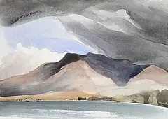 Norman Antonio Onley, Kruger Hill Above Skaha Lake, Okanagan Valley, 1996, watercolour on paper