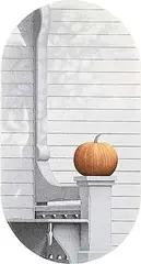 Gary Morton, October in Historic Deerfield Mass., 1985, acrylic on wood board