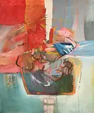Allen Patten, Untitled - Still Life on Table, 1981, oil on canvas