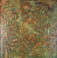 Allen Patten, Untitled - In the Jungle, 1980, oil on canvas