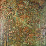 Allen Patten, Untitled - In the Jungle, 1980, oil on canvas
