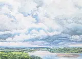 Catherine Perehudoff, North Saskatchewan River, 1999, acrylic on canvas