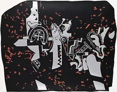 Jack Shadbolt, Mexican Evening #8/50, 1981, colour silkscreen on paper