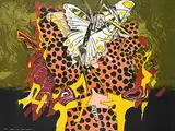 Jack Shadbolt, Captive White #105/150, 1993, colour silkscreen on paper