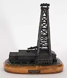 Don Toney, The Quest for Oil [Cabletool Drilling Rig circa 1915] #AP/30, 1994, bronze sculpture