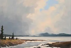 Karl E. Wood, Ootsa Lake [50 Miles S. of Burns Lake, B.C.], oil on canvas