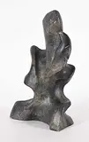 Alex Alikashuak, Couple, 1999, grey stone carving