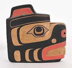 Gene Brabant, Kwagiulth Beaver, wood carving
